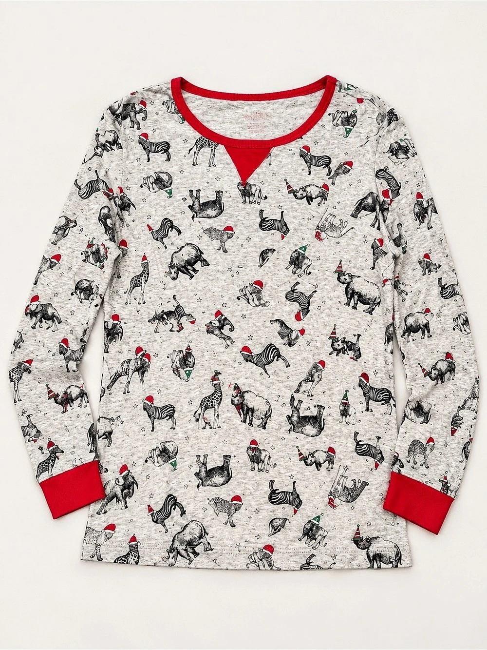 Wonder Nation Holiday Animal Pajama Set | Women’s Large